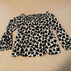 Zara Trafuluc Off the Shoulder Flowy Blouse